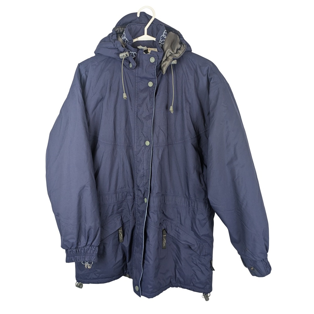 Far West Jacket Men's M‎ Navy Drizone Hooded Winter Parka